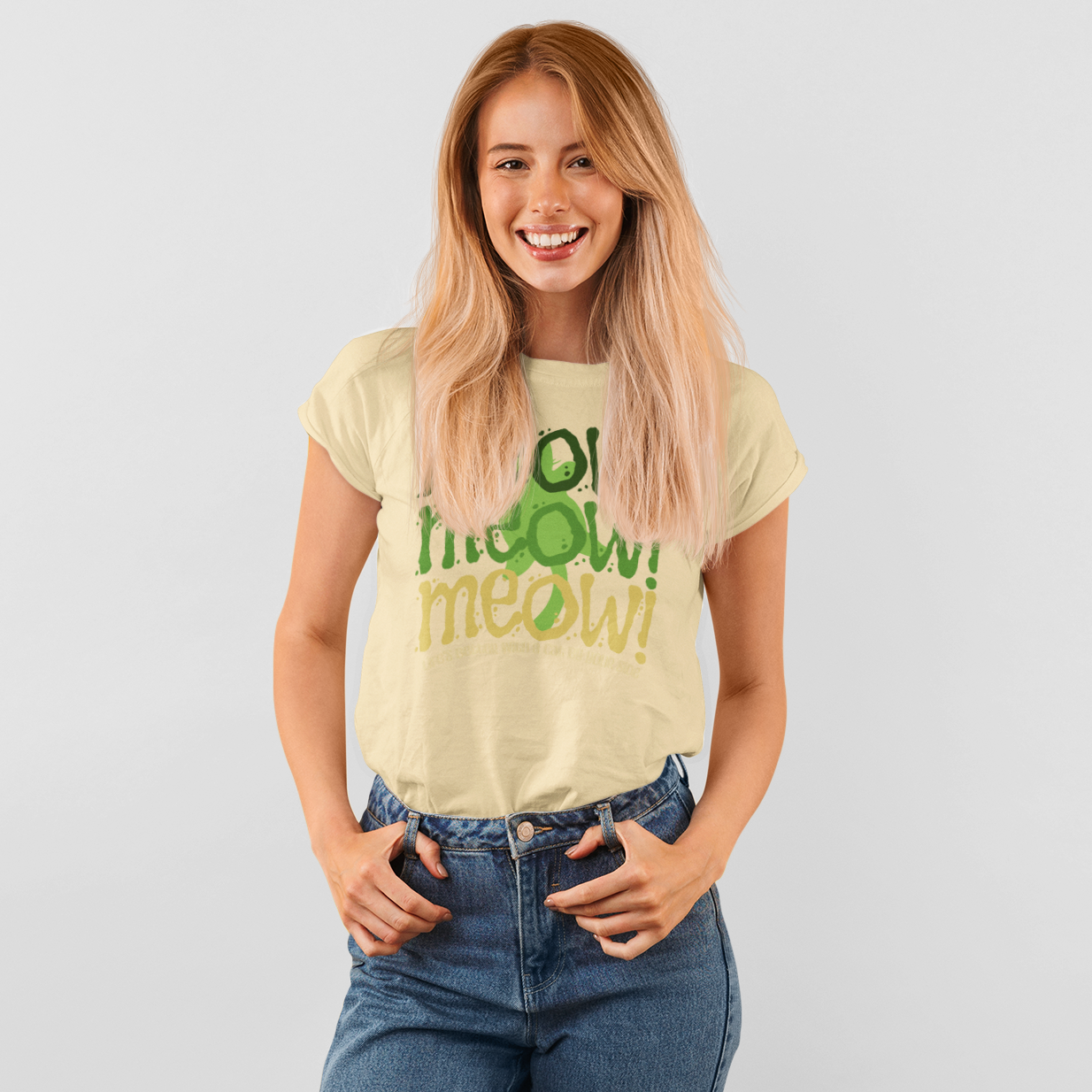 Triple Meow Tee - Regular Fit - Multi