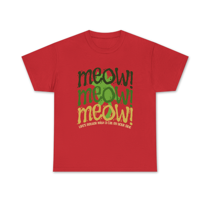 Triple Meow Tee - Regular Fit - Multi
