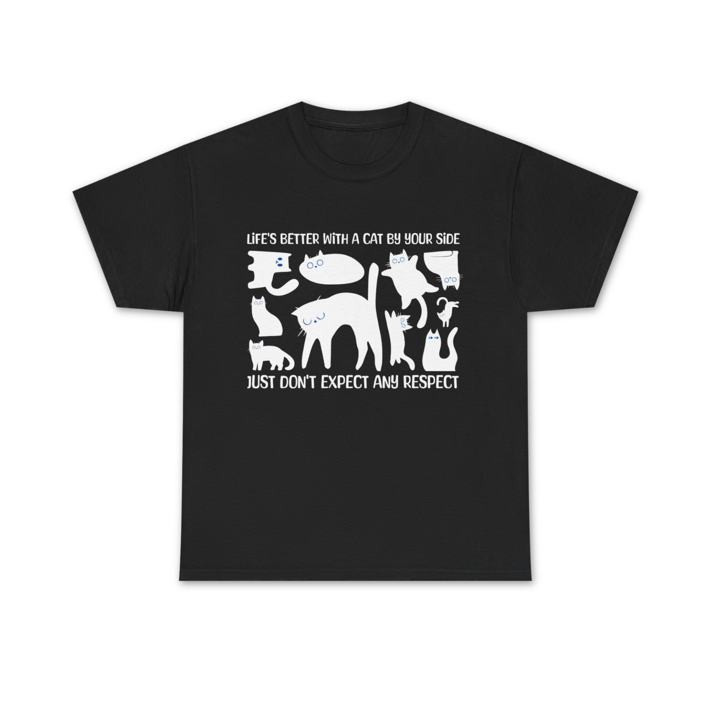 Life's Better With A Cat Tee - Regular Fit - Black Cat