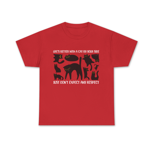 Life's Better With A Cat Tee - Regular Fit - Black Cat