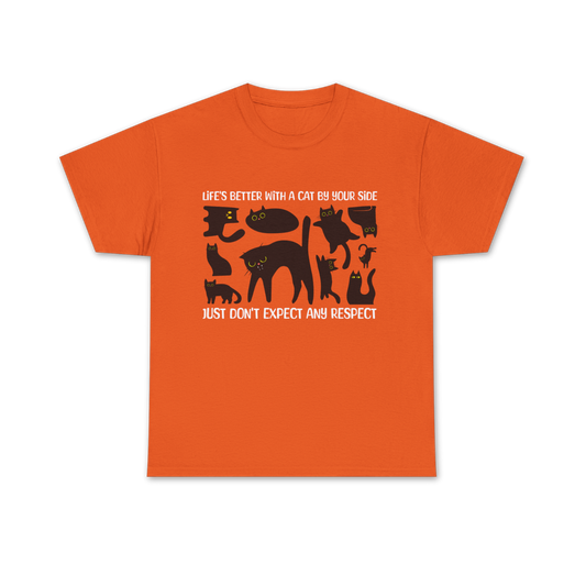 Life's Better With A Cat Tee - Regular Fit - Black Cat