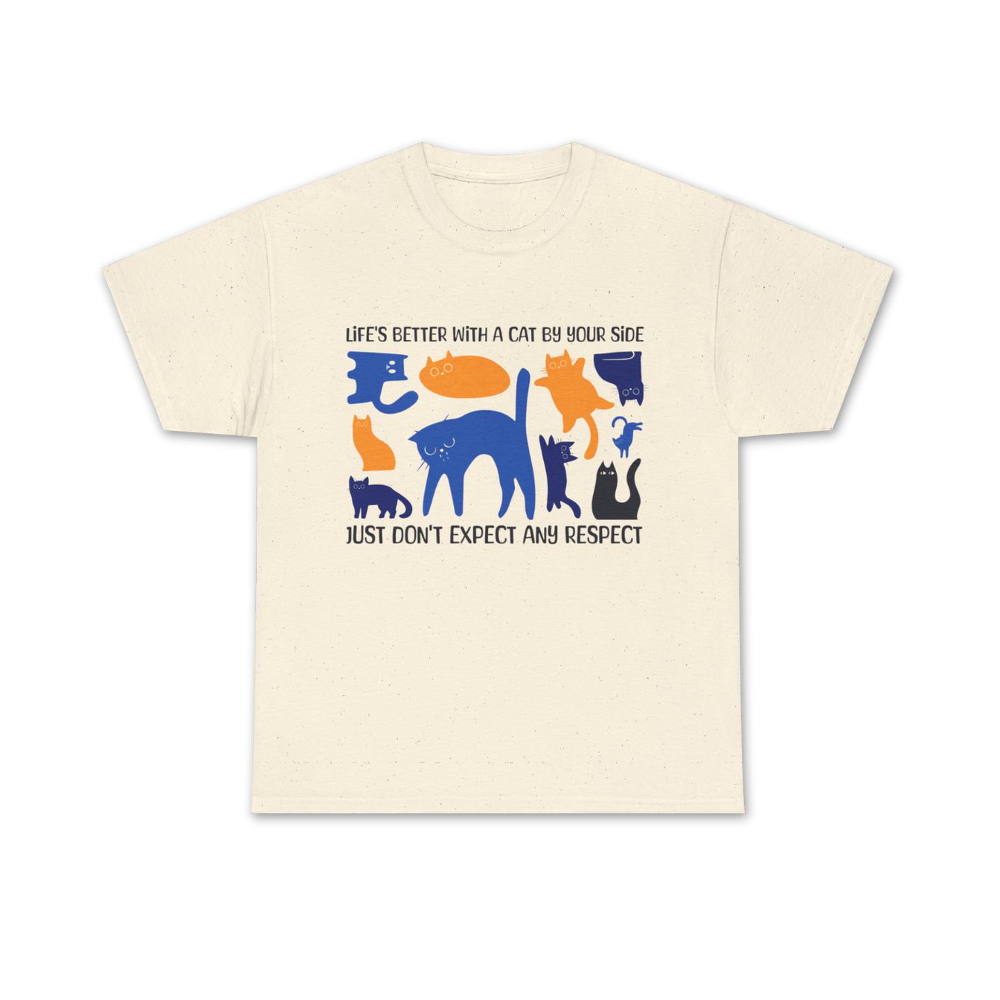 Life's Better With A Cat Tee - Regular Fit - Multi Color Cat