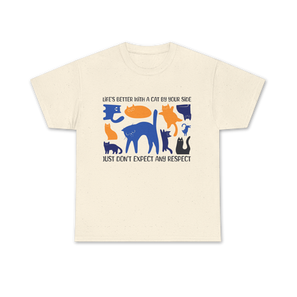Life's Better With A Cat Tee - Regular Fit - Multi Color Cat