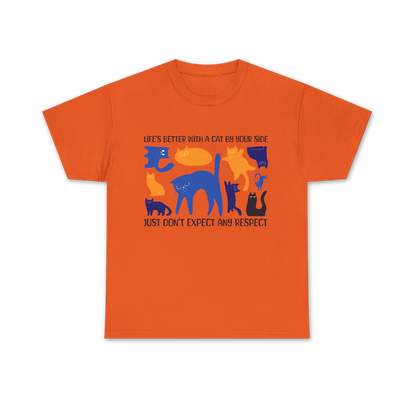 Life's Better With A Cat Tee - Regular Fit - Multi Color Cat