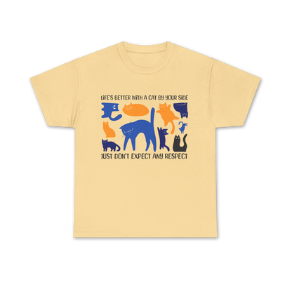 Life's Better With A Cat Tee - Regular Fit - Multi Color Cat