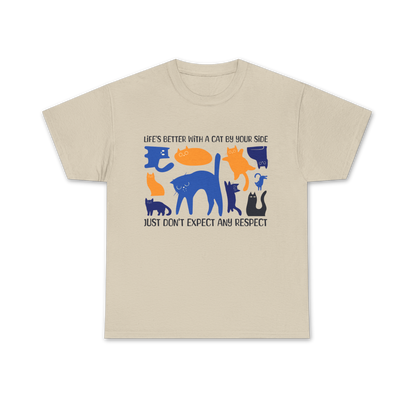 Life's Better With A Cat Tee - Regular Fit - Multi Color Cat
