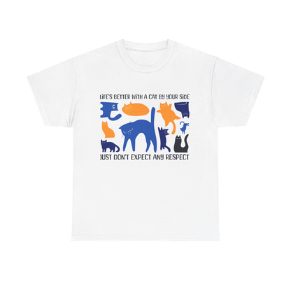 Life's Better With A Cat Tee - Regular Fit - Multi Color Cat