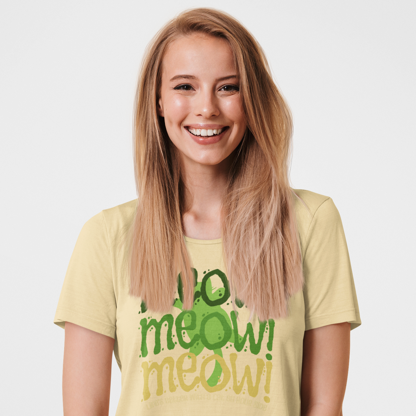 Triple Meow Tee - Regular Fit - Multi