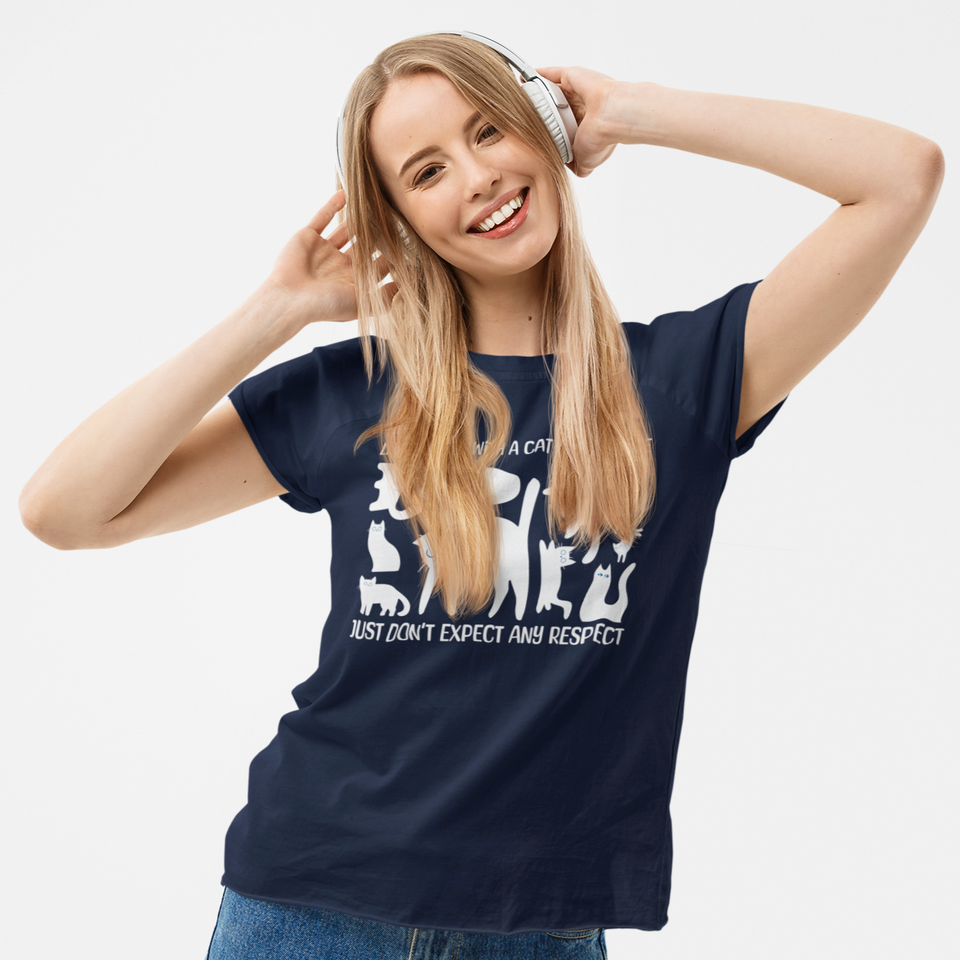 Life's Better With A Cat Tee - Regular Fit - Black Cat